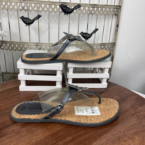 Choose Juicy Frankie Womens Slide Thong Sandals Size 8M. - Picture 4 of 8
